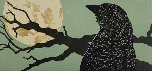 Yellow Moon & Crow